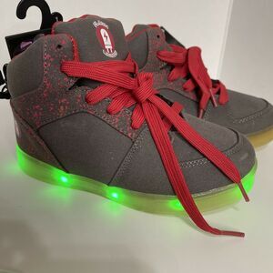 Flash Lights recharchable Kids Sneakers Size 1